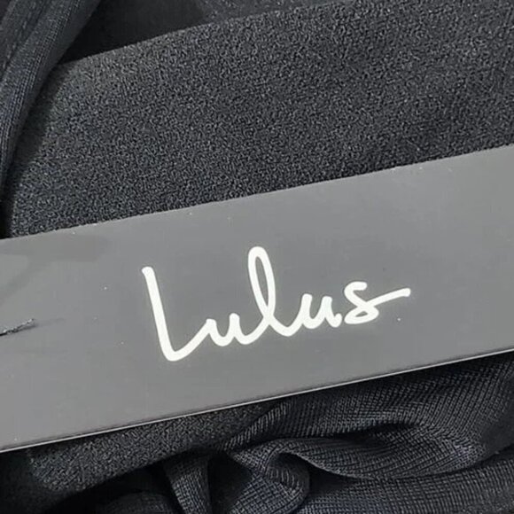 2/$30 Lulus Say It Again Black Tie-Back Long Sleeve Crop Top Size XS - Picture 7 of 8